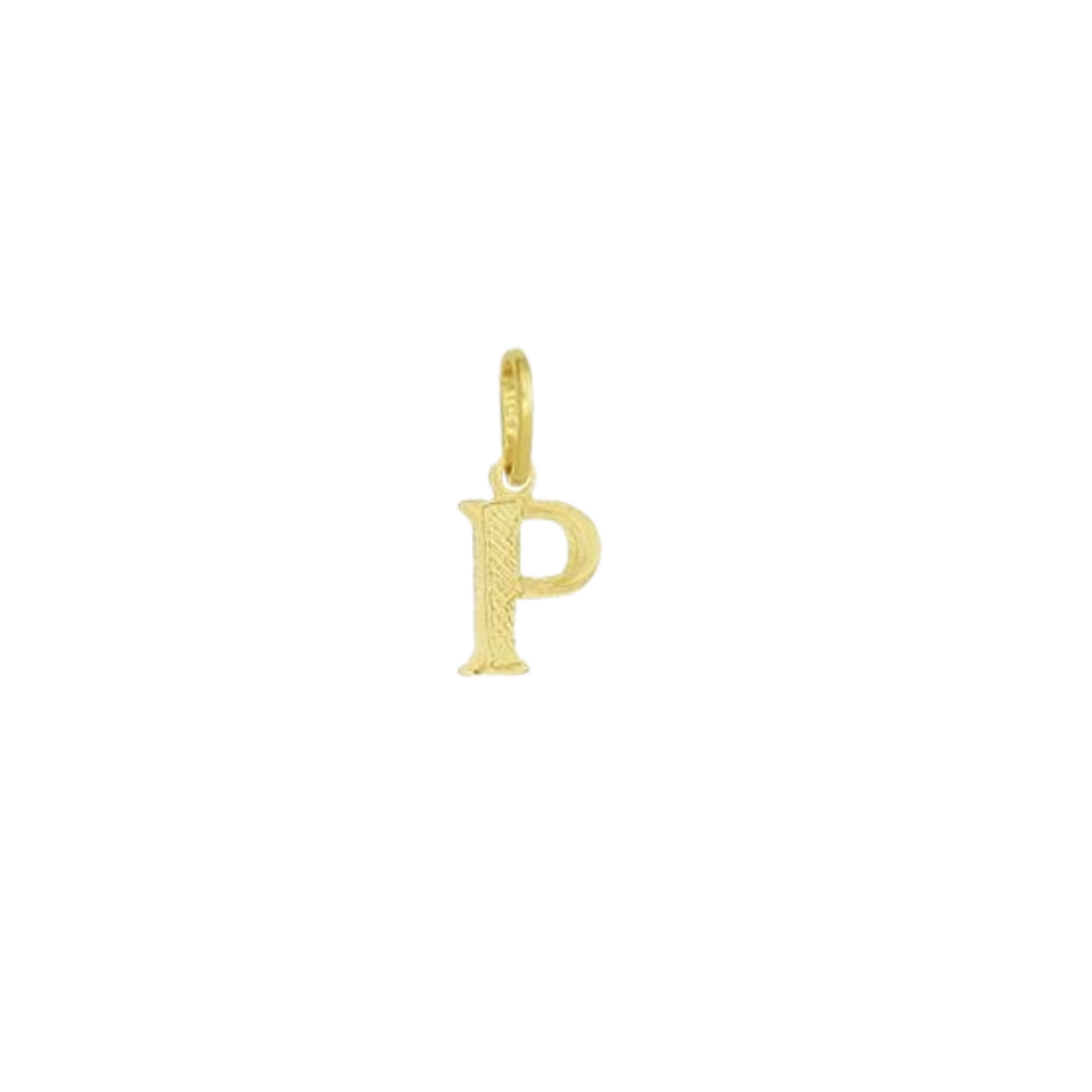 Pingente de Letra Banhada