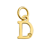 Pingente de Letra Banhada