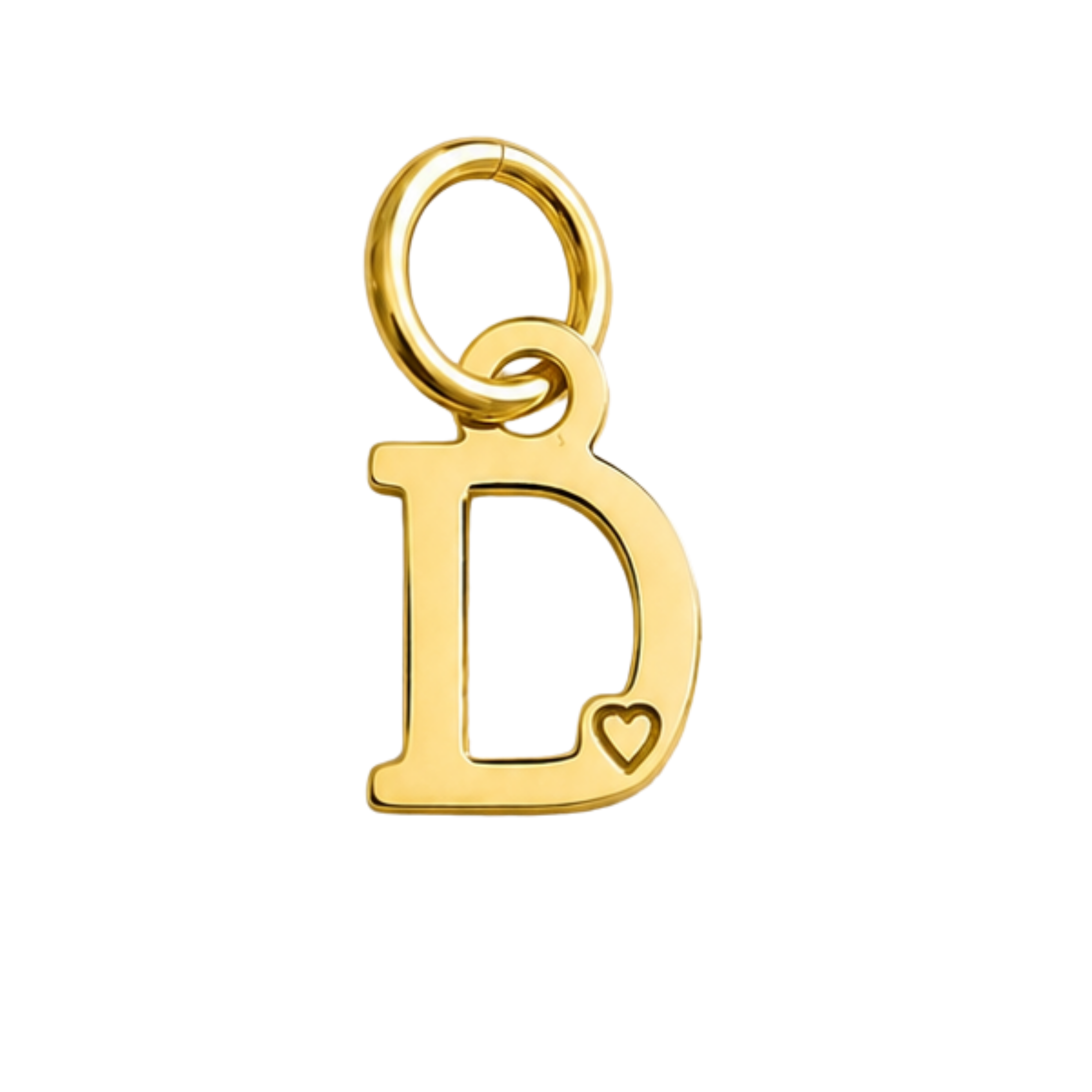 Pingente de Letra Banhada