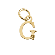 Pingente de Letra Banhada