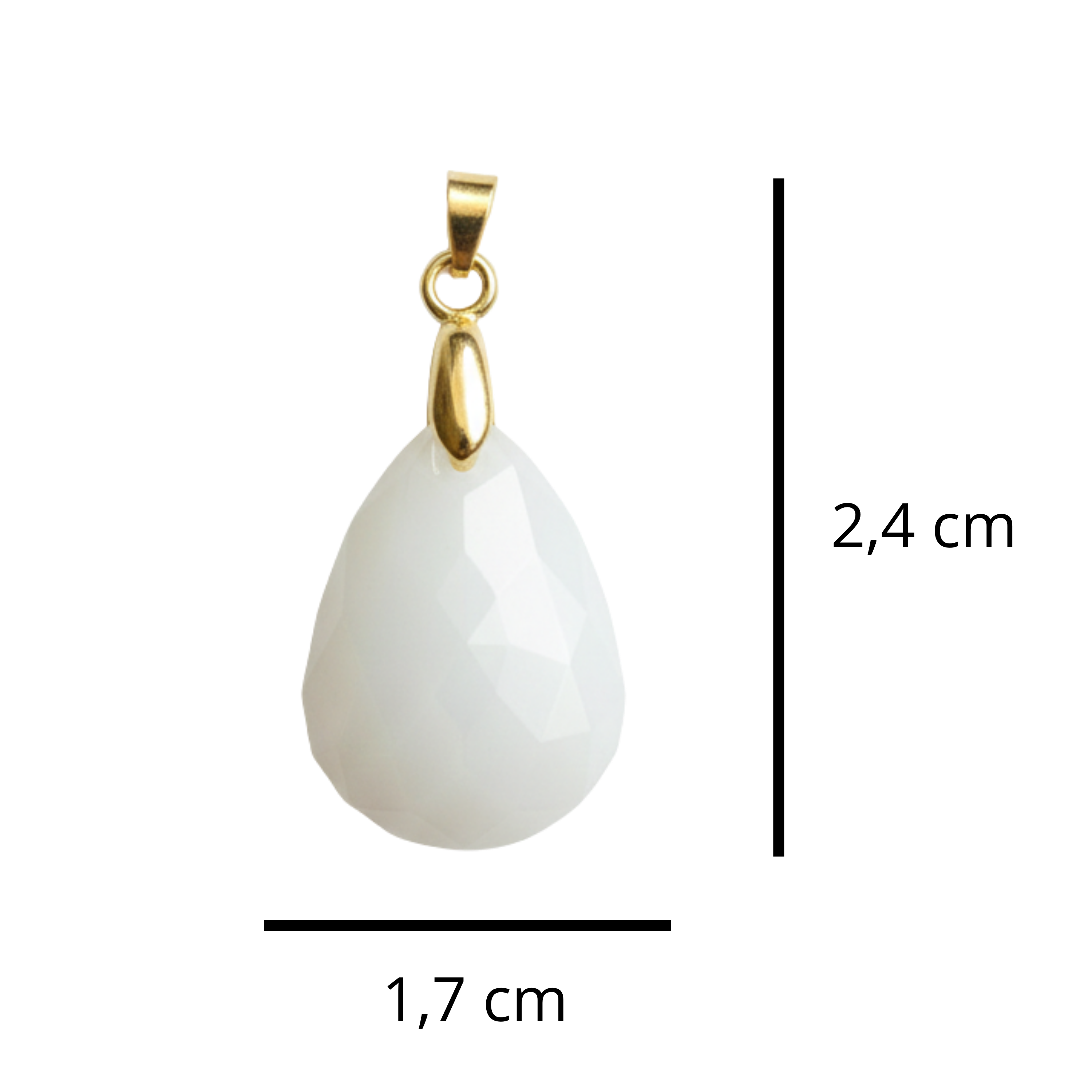 Gota Lapidada com Coração de Mãe