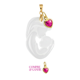 Mamãe e Bebê com Coração de Mãe