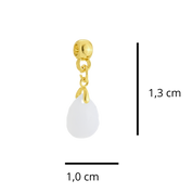 Mini Gota Lapidada com Coração de Mãe